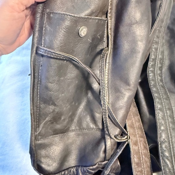 Vintage Brown Leather Backpack Rucksack Distressed Soft Leather Travel Bag main image 10